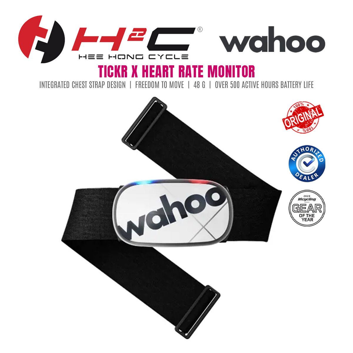 WAHOO TICKR X HEART RATE MONITOR